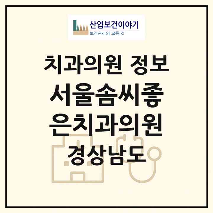 2026 서울솜씨좋은치과의원 (진주시 평거동)|치과의원|요양기관 정보