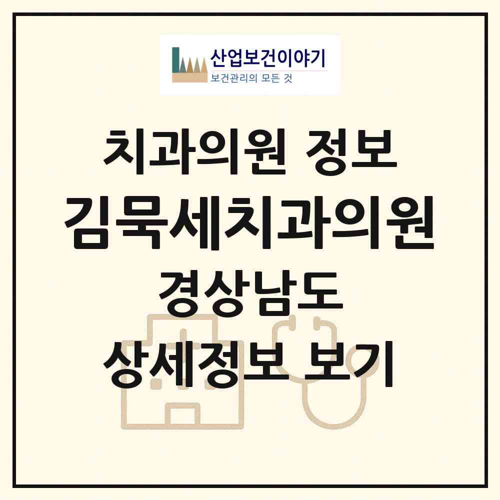 2026 김묵세치과의원 (창원시 충무동)|치과의원|요양기관 정보