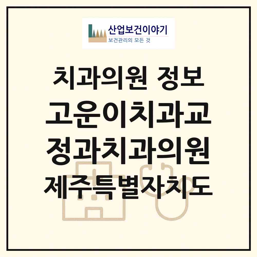 2026 고운이치과교정과치과의원 (제주시 이도2동)|치과의원|요양기관 정보