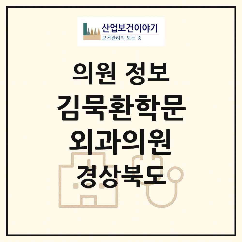 2026 김묵환학문외과의원 (안동시 중구동)|의원|요양기관 정보