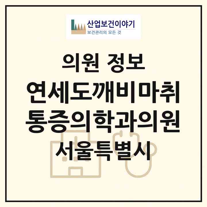 2026 연세도깨비마취통증의학과의원 (서울 도봉구 서초2동)|의원|요양기관 정보