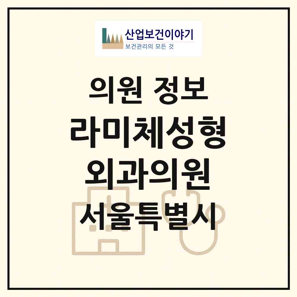 2026 라미체성형외과의원 (서울 송파구 잠실본동)|의원|요양기관 정보