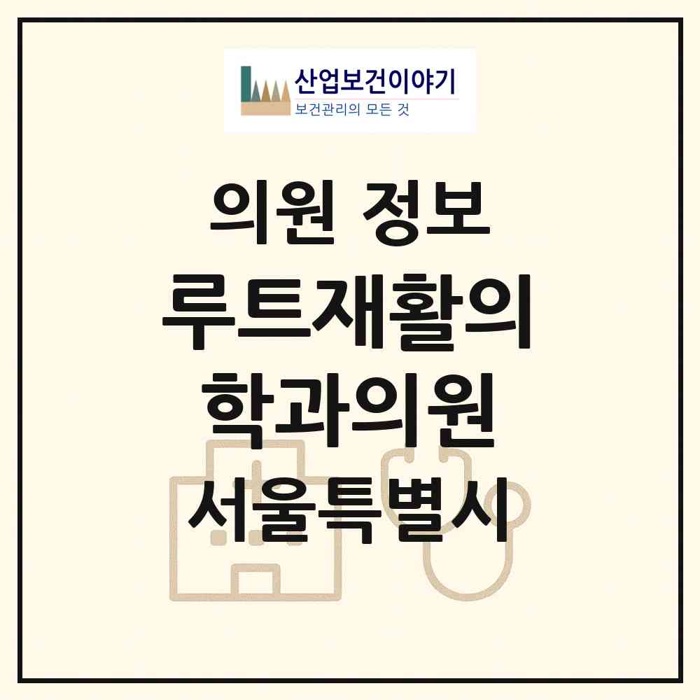 2026 루트재활의학과의원 (서울 동대문구 휘경2동)|의원|요양기관 정보