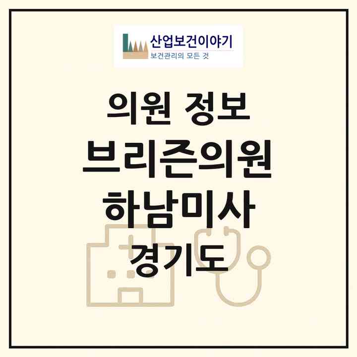 2026 브리즌의원 하남미사 (하남시 미사1동)|의원|요양기관 정보