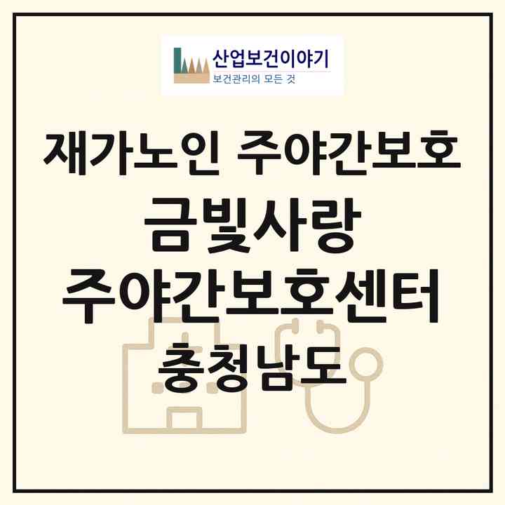 2026 금빛사랑 주야간보호센터(보령시 명천동)|재가노인복지시설 주야간보호|주소·인력·정원·평가 정보
