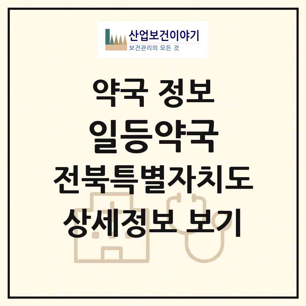 2026 일등약국 (익산시 함열읍) | 위치·전화번호·약사수 약국 정보