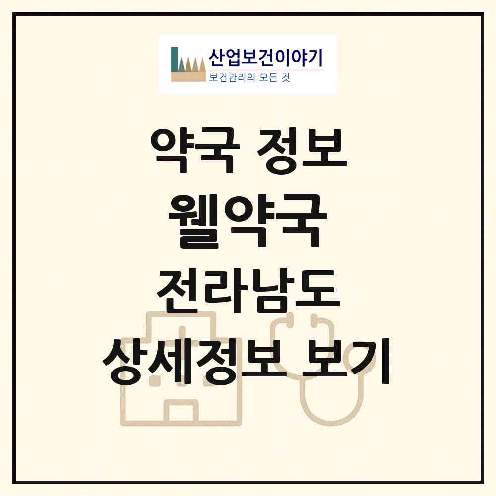 2026 웰약국 (순천시 덕암동) | 위치·전화번호·약사수 약국 정보