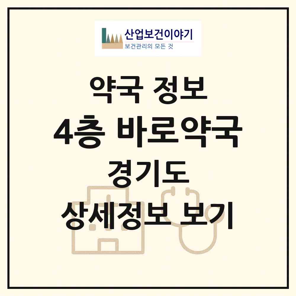 2026 4층 바로약국 (용인시 풍덕천동) | 위치·전화번호·약사수 약국 정보